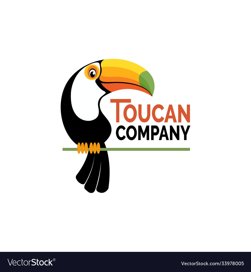 Toucan Mascot Logo For Wild Company Royalty Free Vector