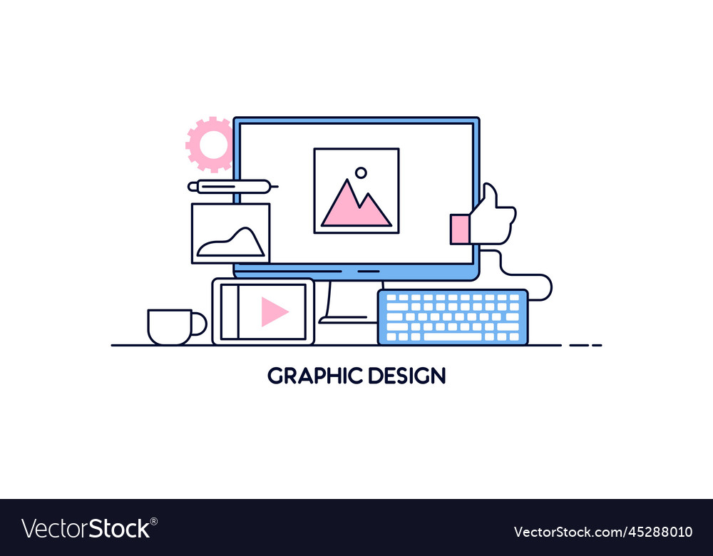 Abstract linear of graphic design web