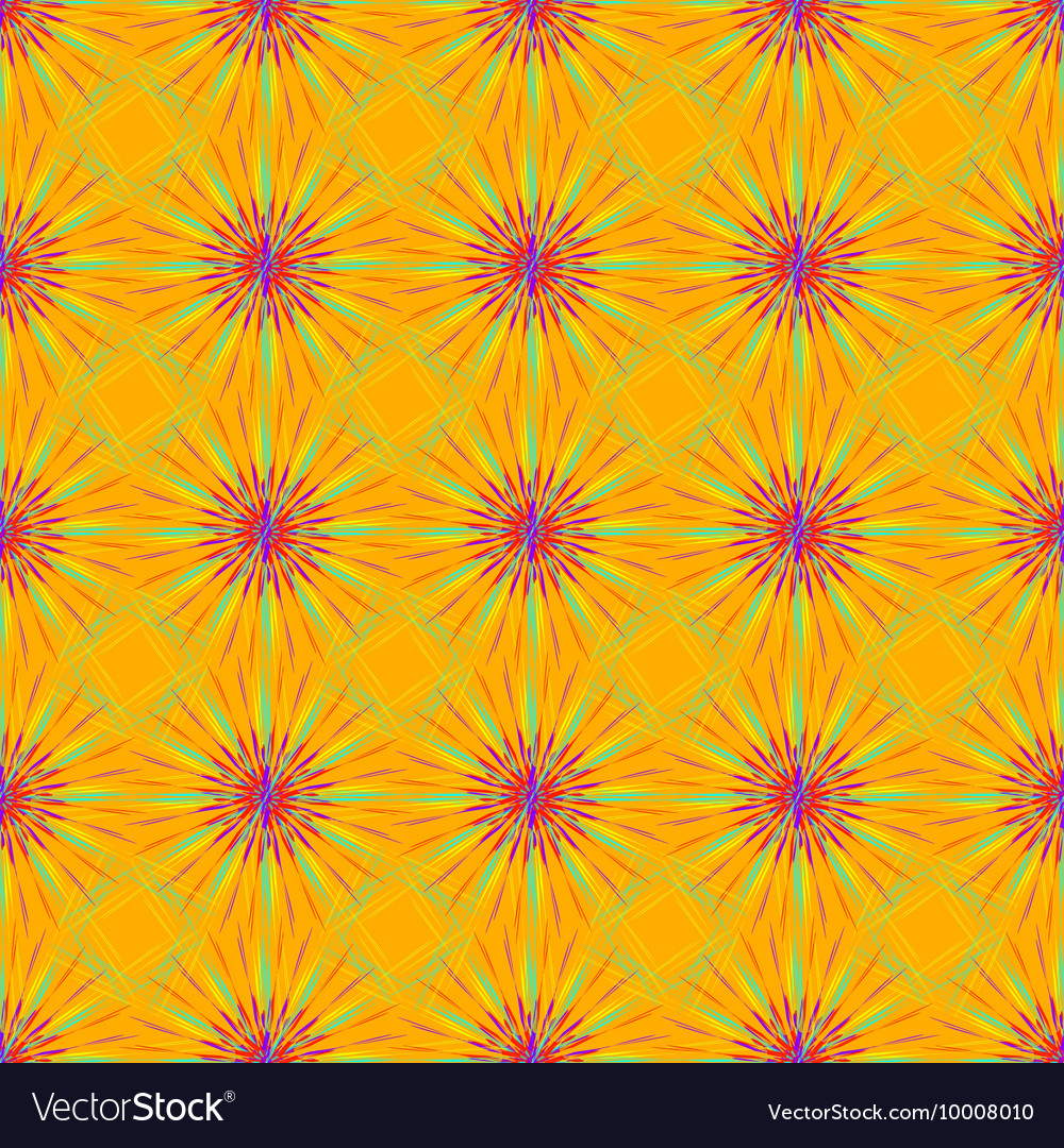 Abstract seamless pattern with fractal star