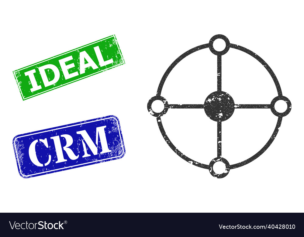 Circle grid node distress icon and ideal vector image Circle grid node distress icon and ideal