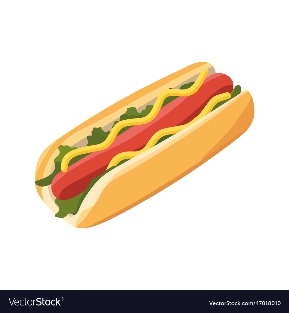 Grilled hot dog meal unhealthy eating symbol