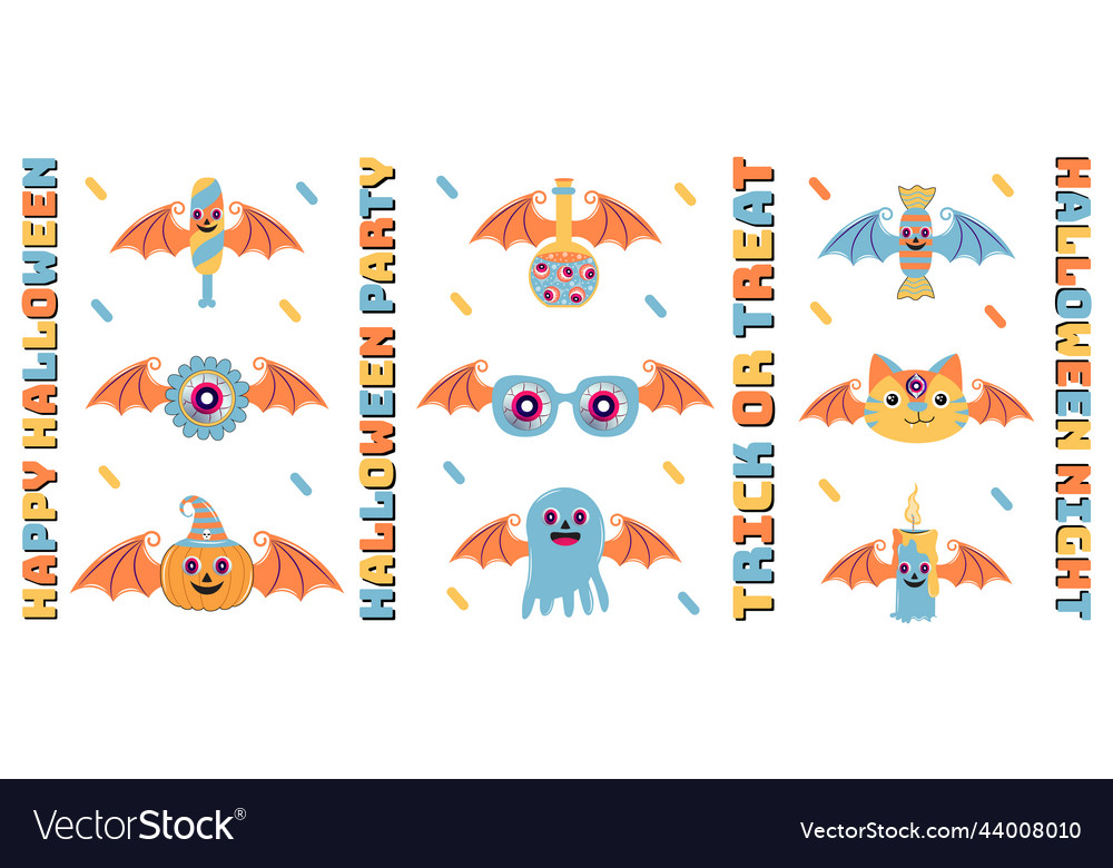 Roovy style halloween sticker collection