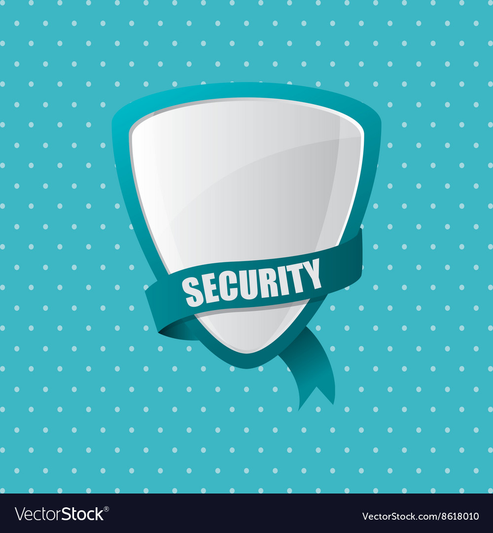 Security system shield concept warning