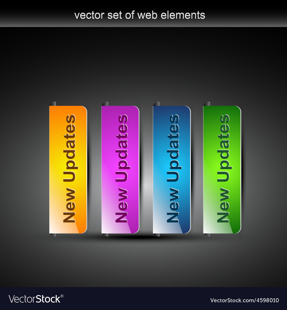 Stylish colorful web buttons