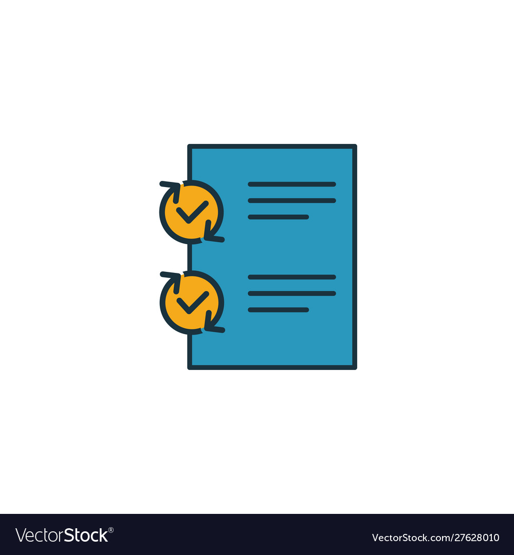 Testing icon simple element from project vector image Testing icon simple element from project