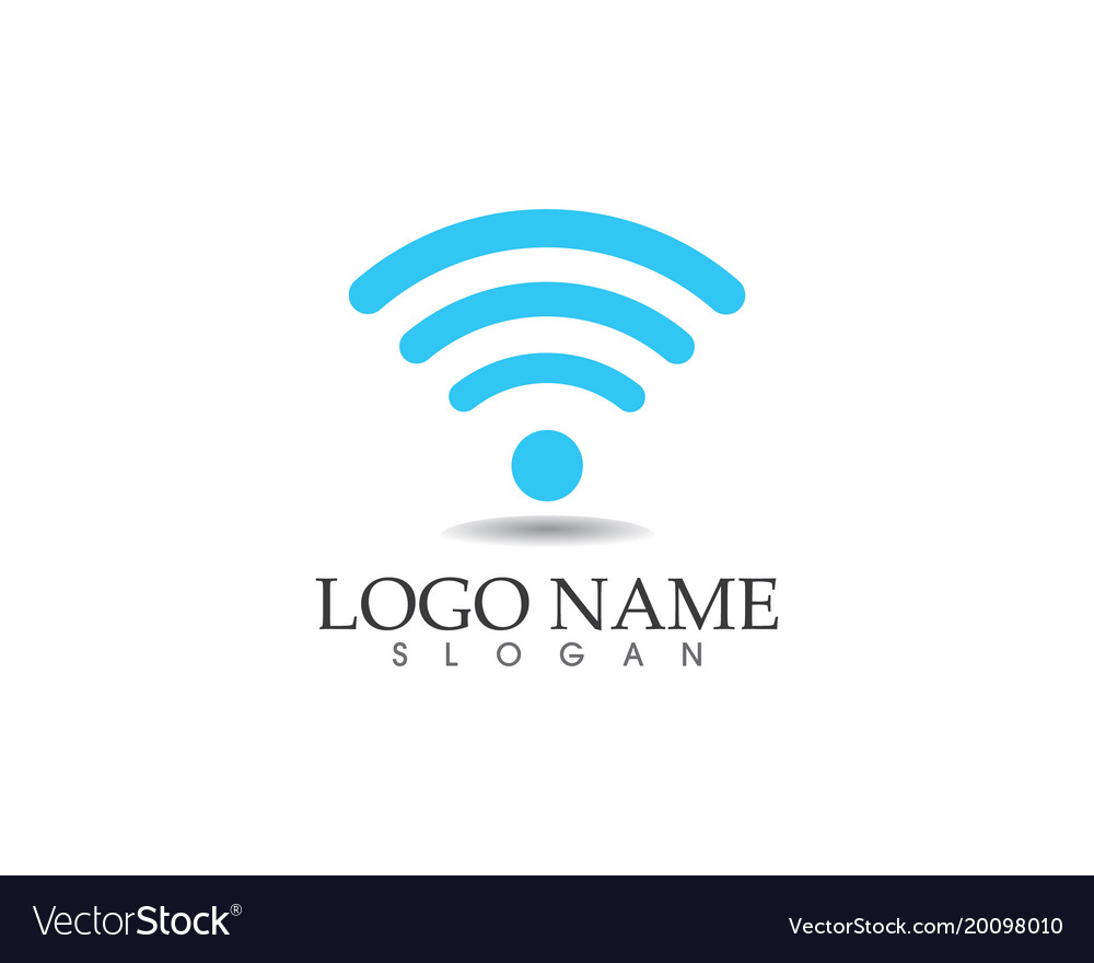 wifi logo template icons app royalty free vector image