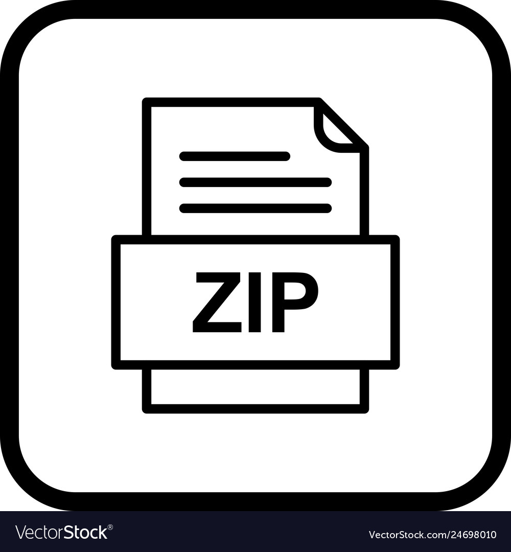 Zip file document icon
