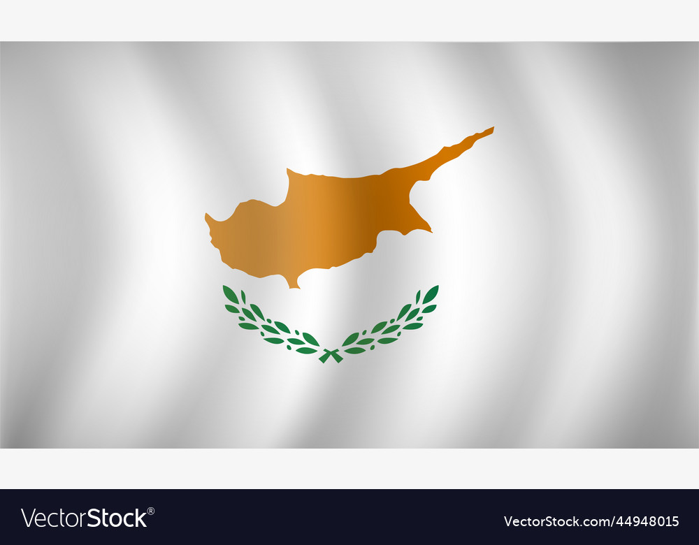 Cyprus flag background Royalty Free Vector Image