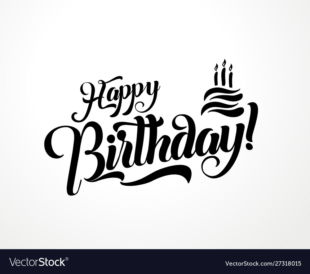 happy birthday style font