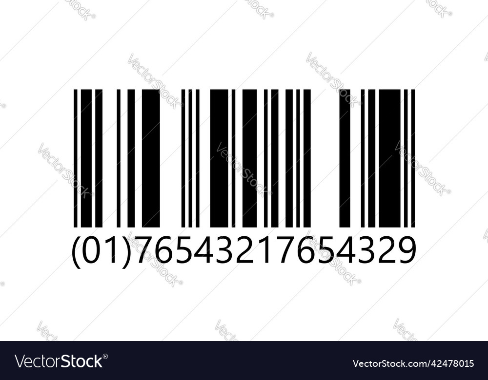 Lineare Barcode Vorlage Barcode Muster vector image Lineare Barcode Vorlage Barcode Muster