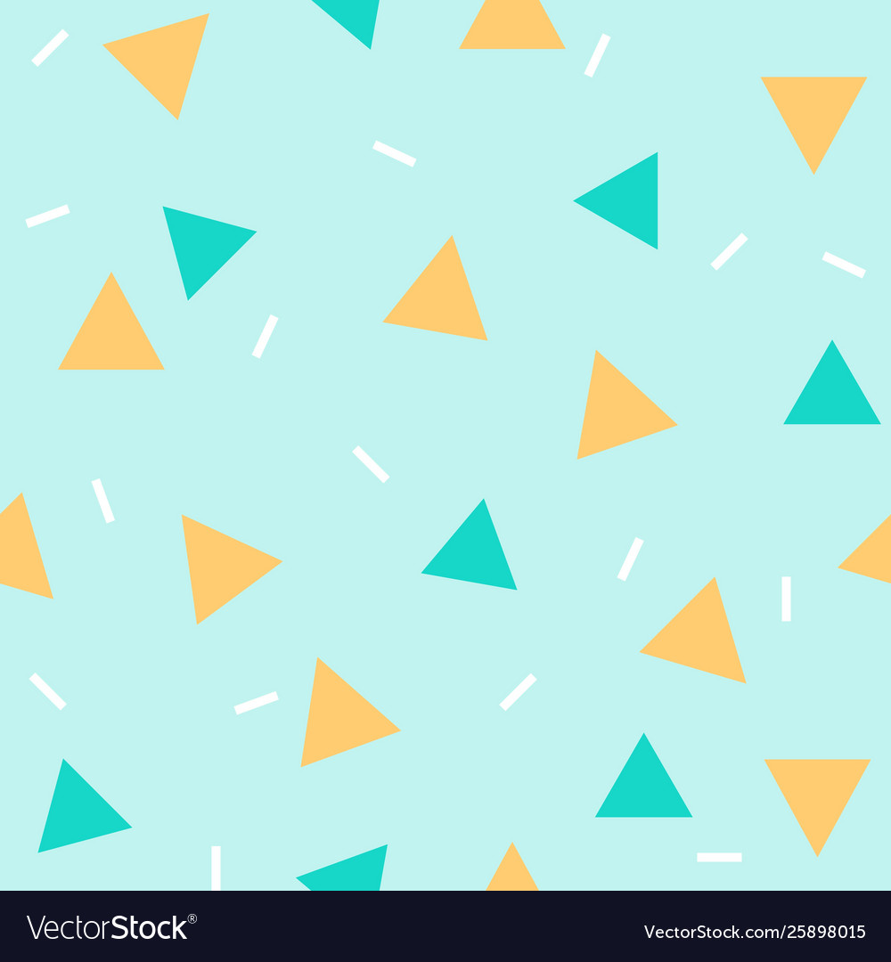 Memphis seamless pattern with geometric element