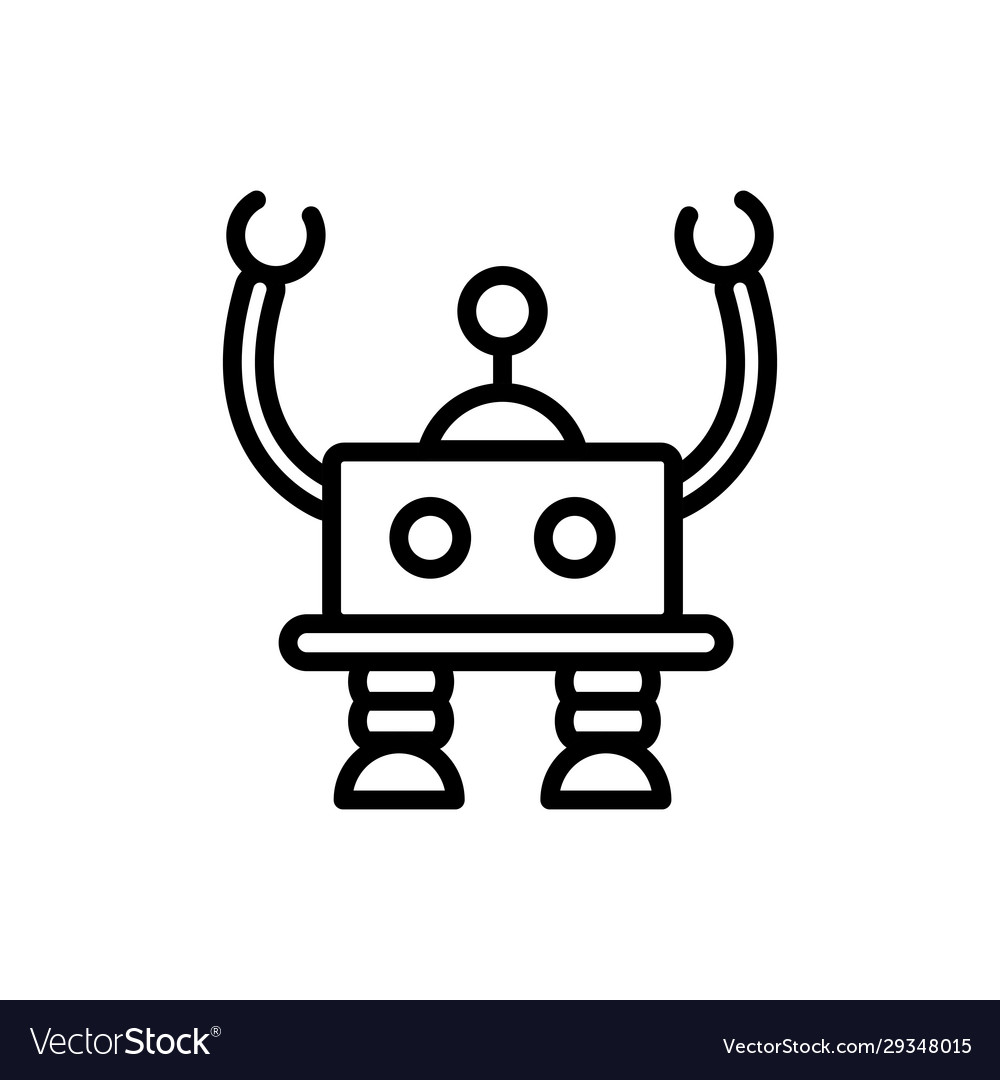 Robot intelligence mechanism character artificial vector image Robot intelligence mechanism character artificial