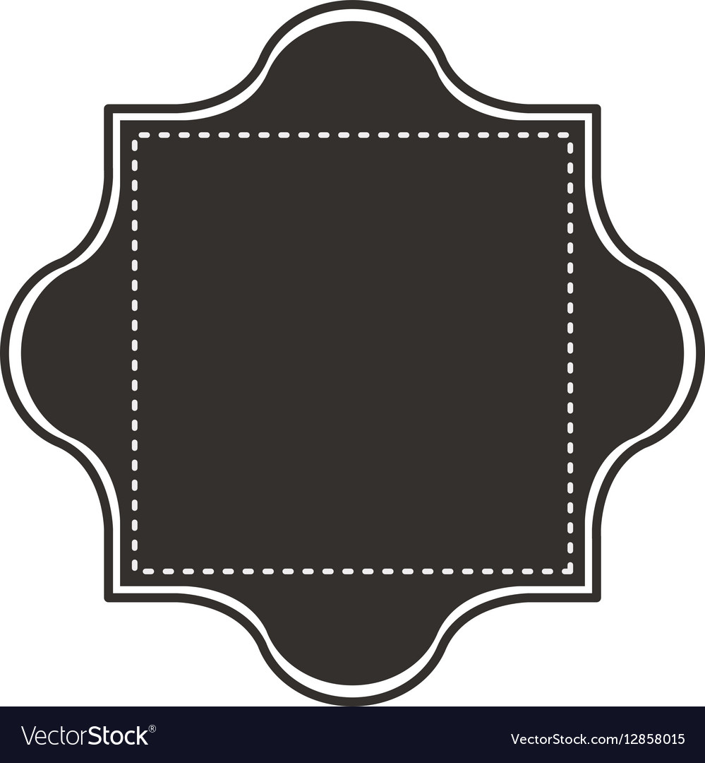 Silhouette border heraldic decorative frame