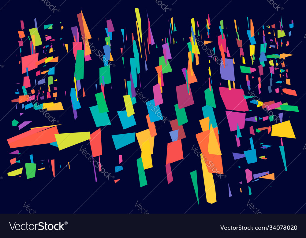 Abstrakte Kunst - zufällige Geometrie Formen generativ Vector Image Abstrakte Kunst - zufällige Geometrie Formen generativ