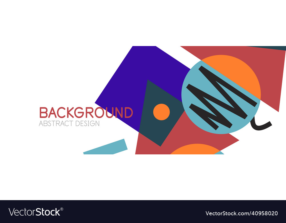 Abstract background blocks lines triangles Vector Image