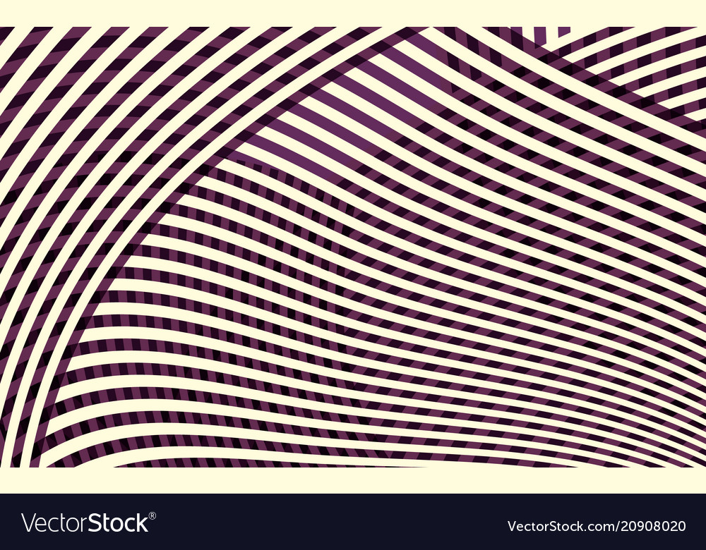Abstract curve stripe pattern