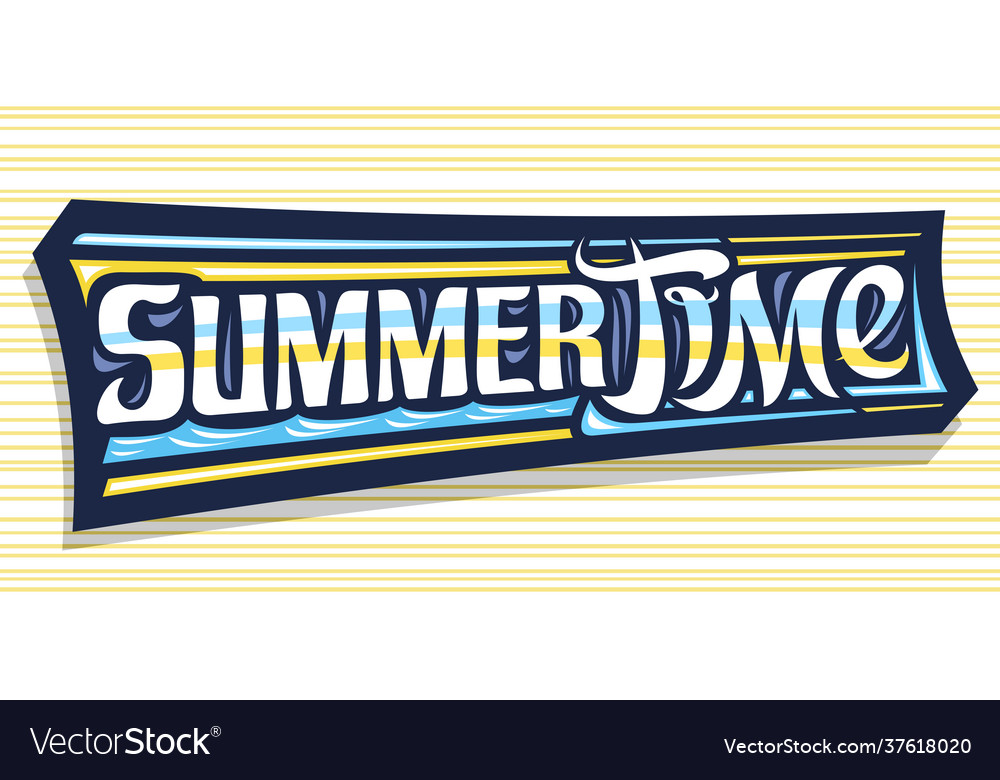 Banner for summer time Royalty Free Vector Image