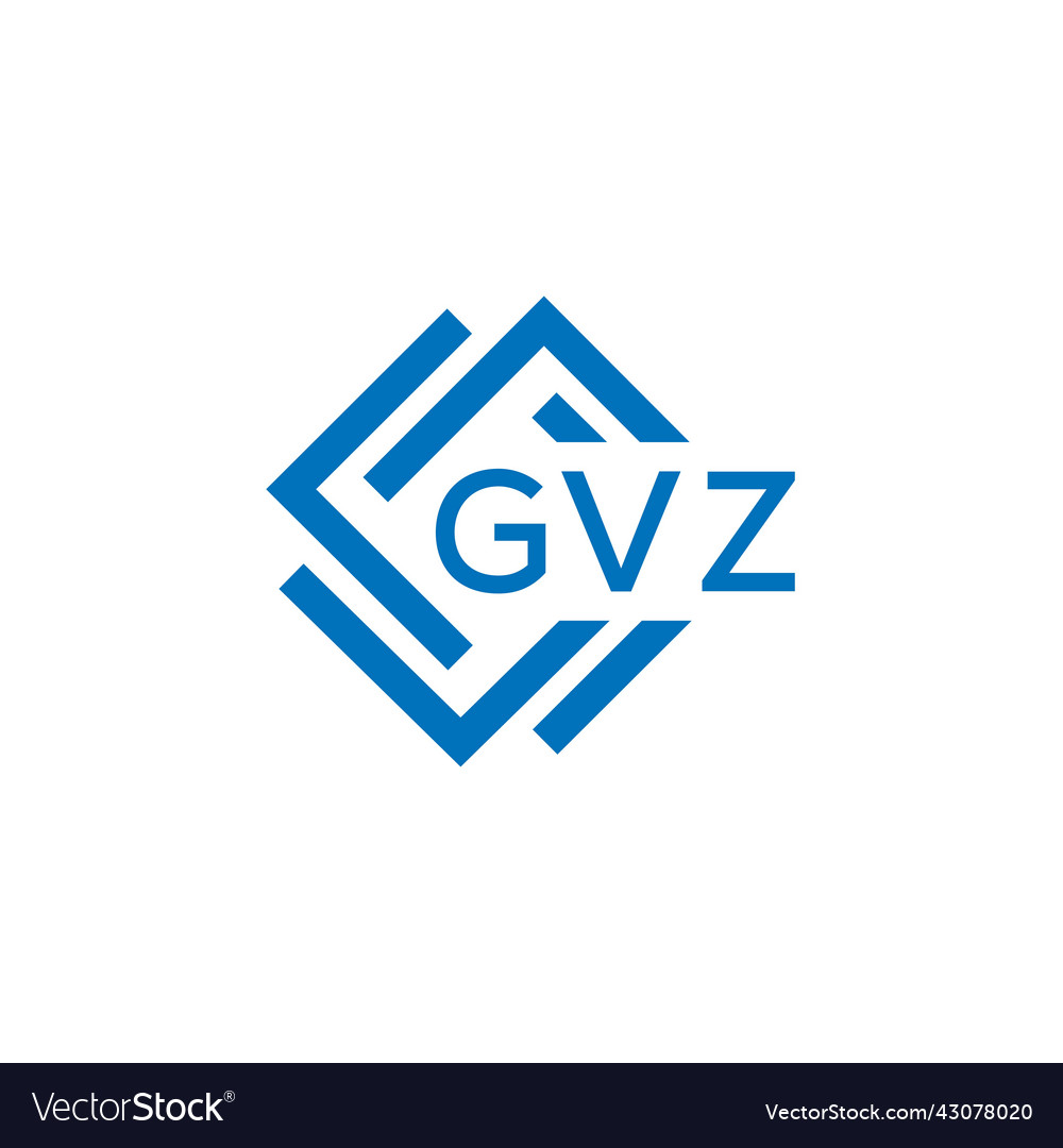 Cvz letter logo design on white background