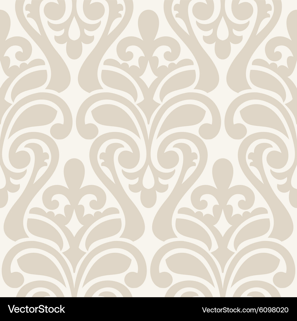 Ikat damask seamless background pattern Royalty Free Vector