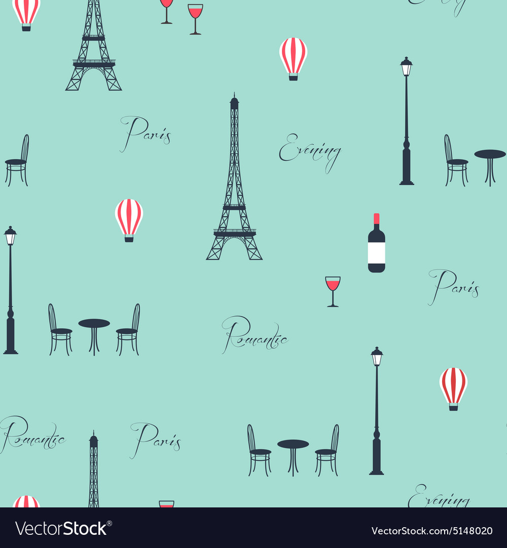 Pattern eiffel tower Royalty Free Vector Image