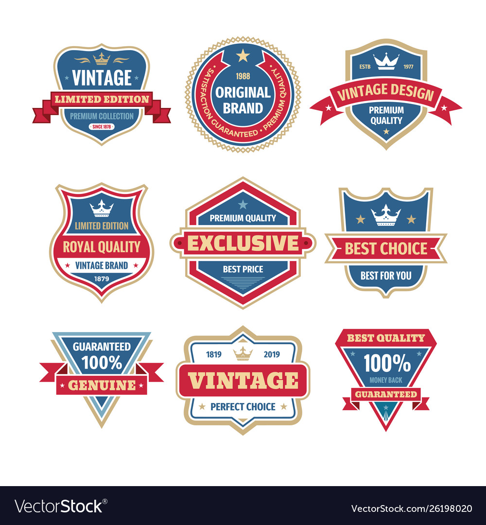 Retro Business Badge Set
