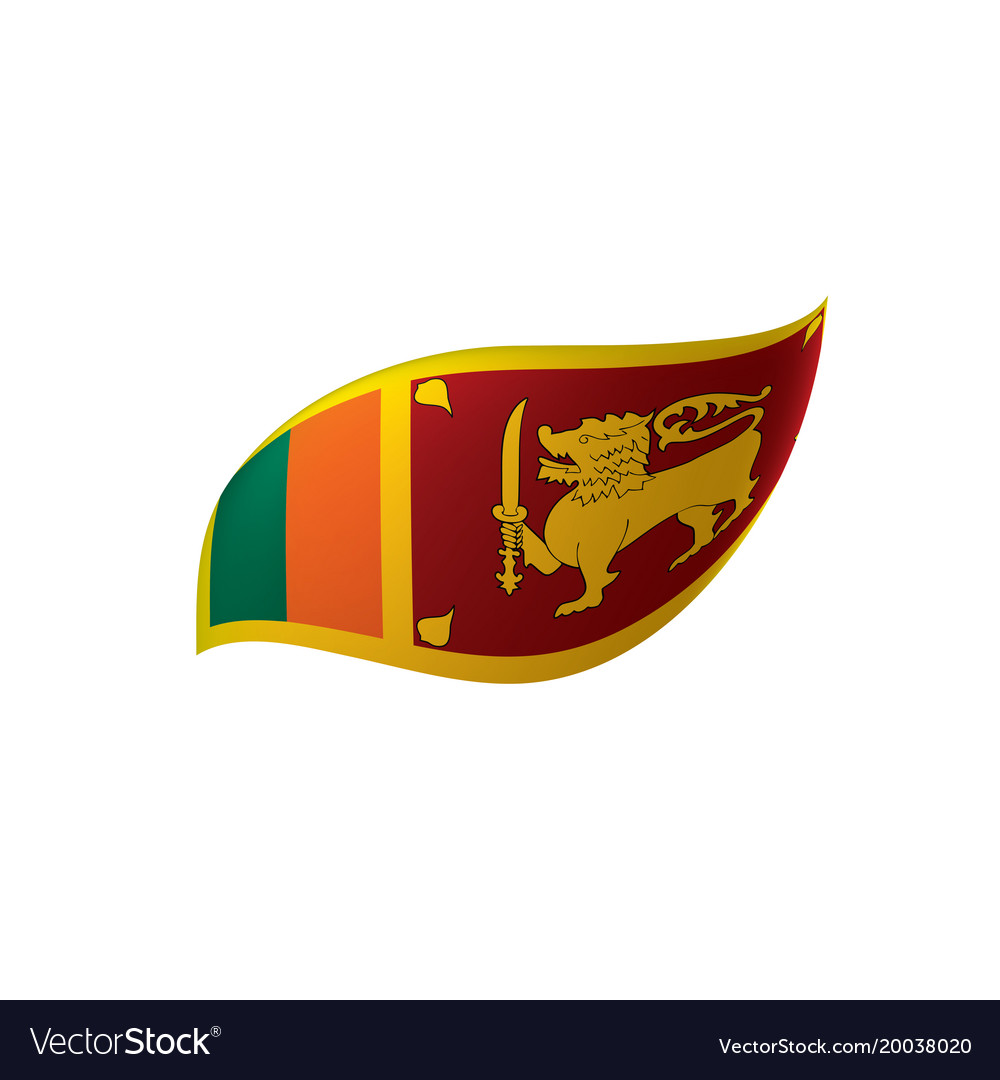 Sri lanka flag Royalty Free Vector Image - VectorStock