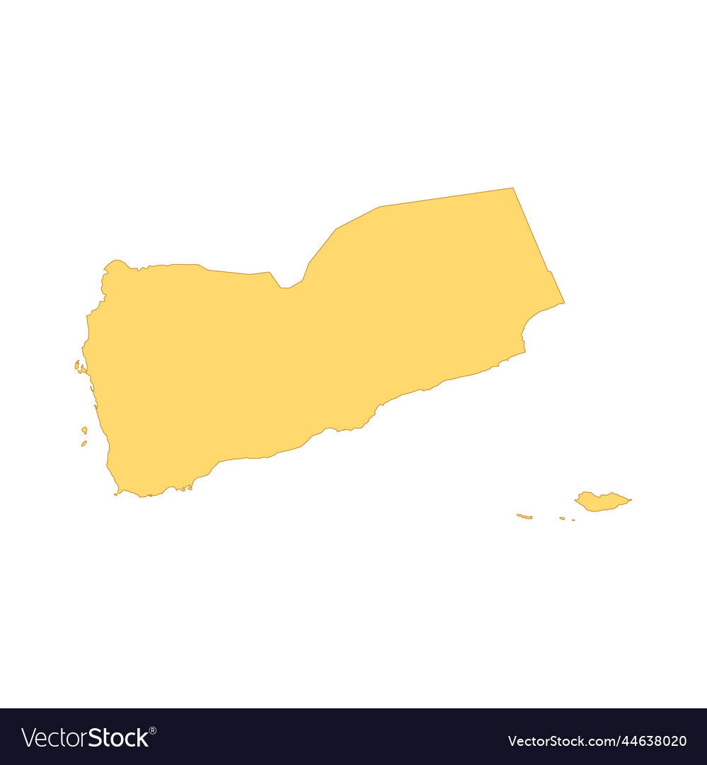 Yemen map color line element border