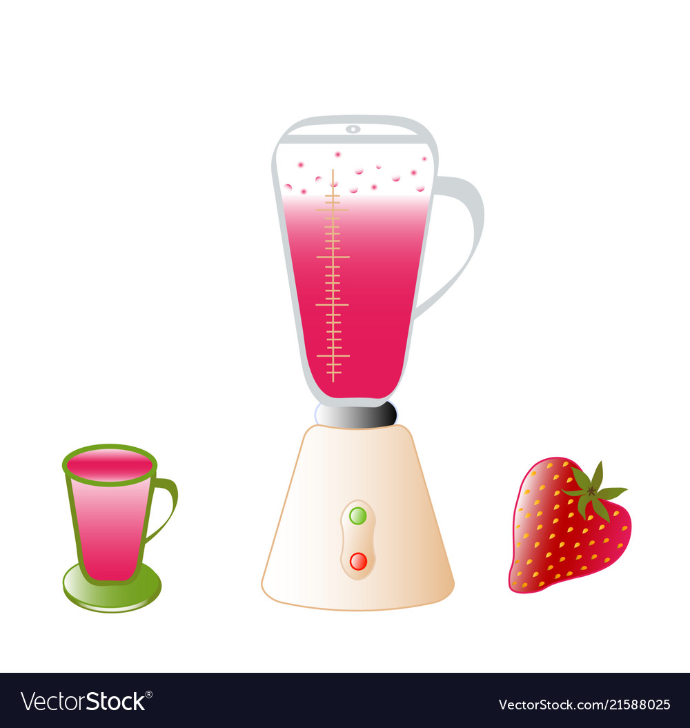 Blender cocktail Royalty Free Vector Image VectorStock