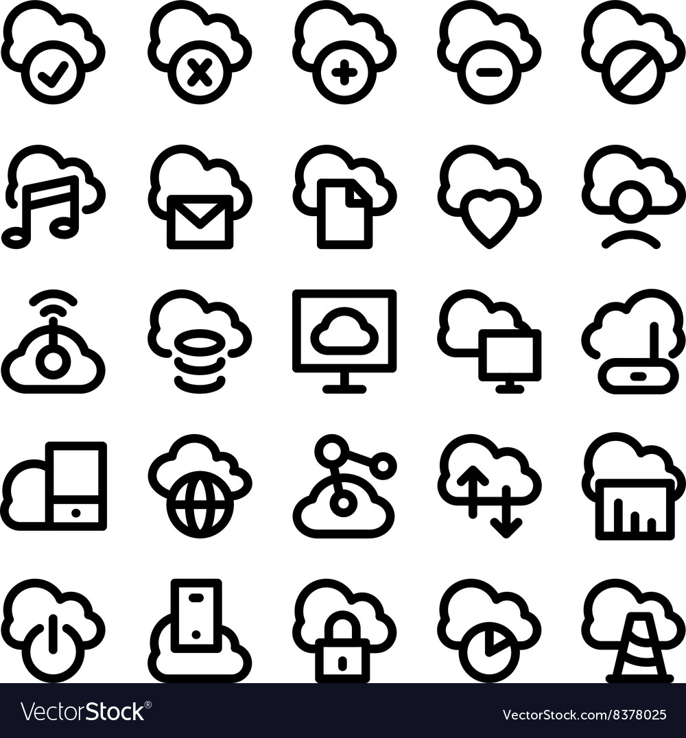 Cloud computing icons 1