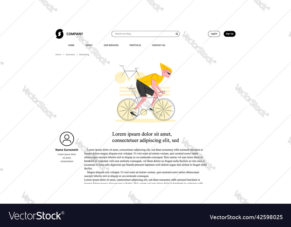 Cyclist in shadow of sharp lines style