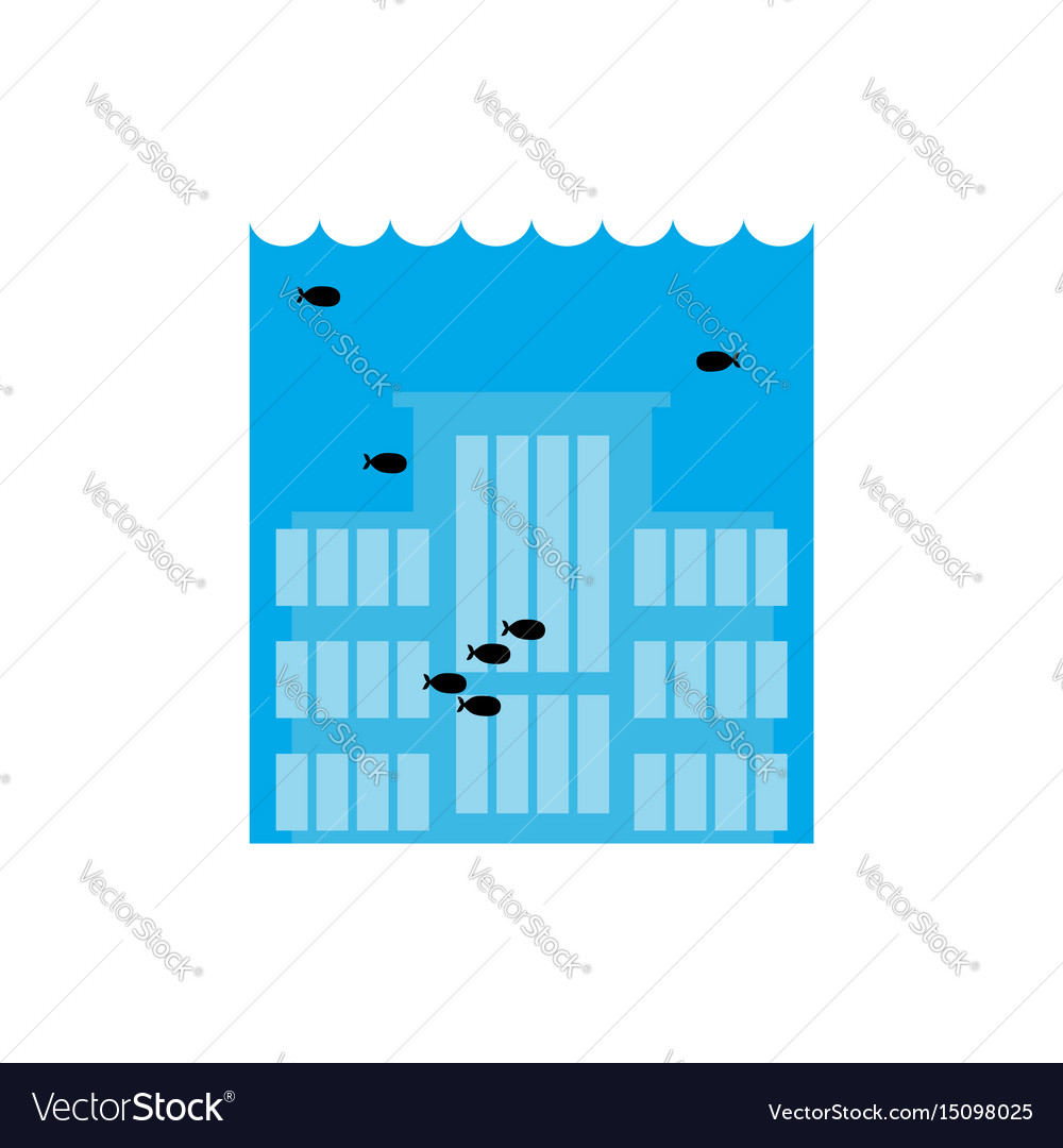 Flooding building many of water architecture
