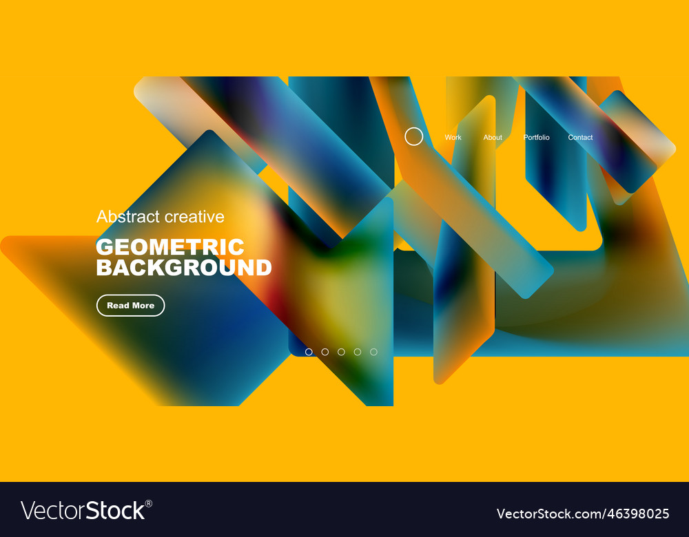 Fluid triangles minimal abstract background vector image Fluid triangles minimal abstract background