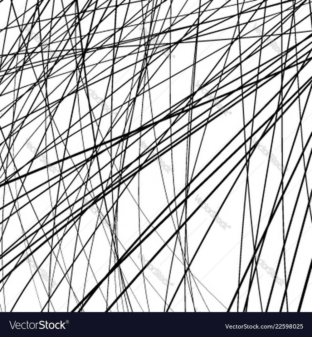 Geometric s with random edgy irregular lines vector image Geometric s with random edgy irregular lines