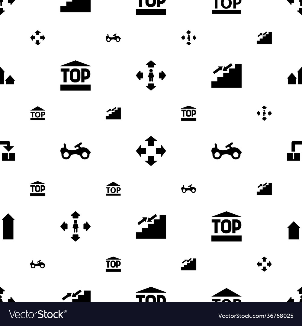 Move icons pattern seamless white background