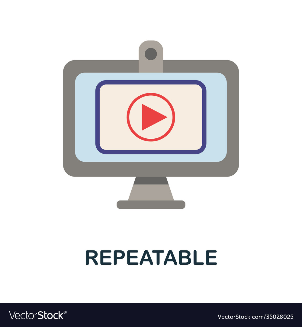 Repeatable icon simple element from online
