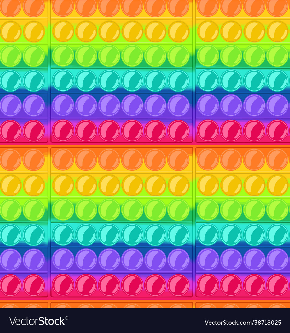 Seamless pattern endless popit the colors Vector Image Seamless pattern endless popit the colors