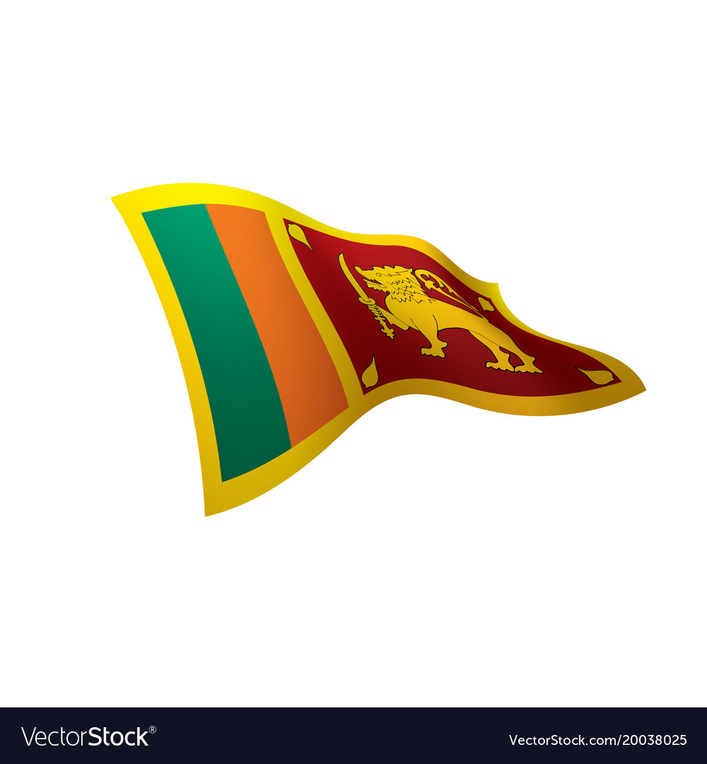 Sri lanka flag Royalty Free Vector Image - VectorStock