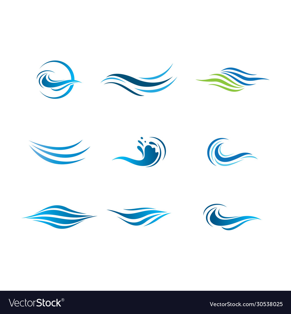 Wave symbol icon Royalty Free Vector Image - VectorStock