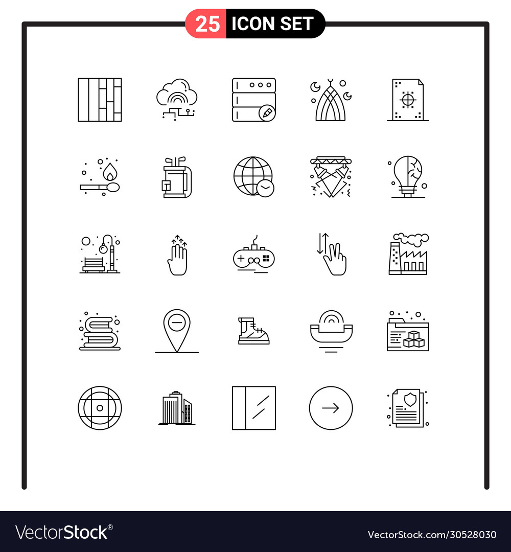 25 universal lines set for web and mobile