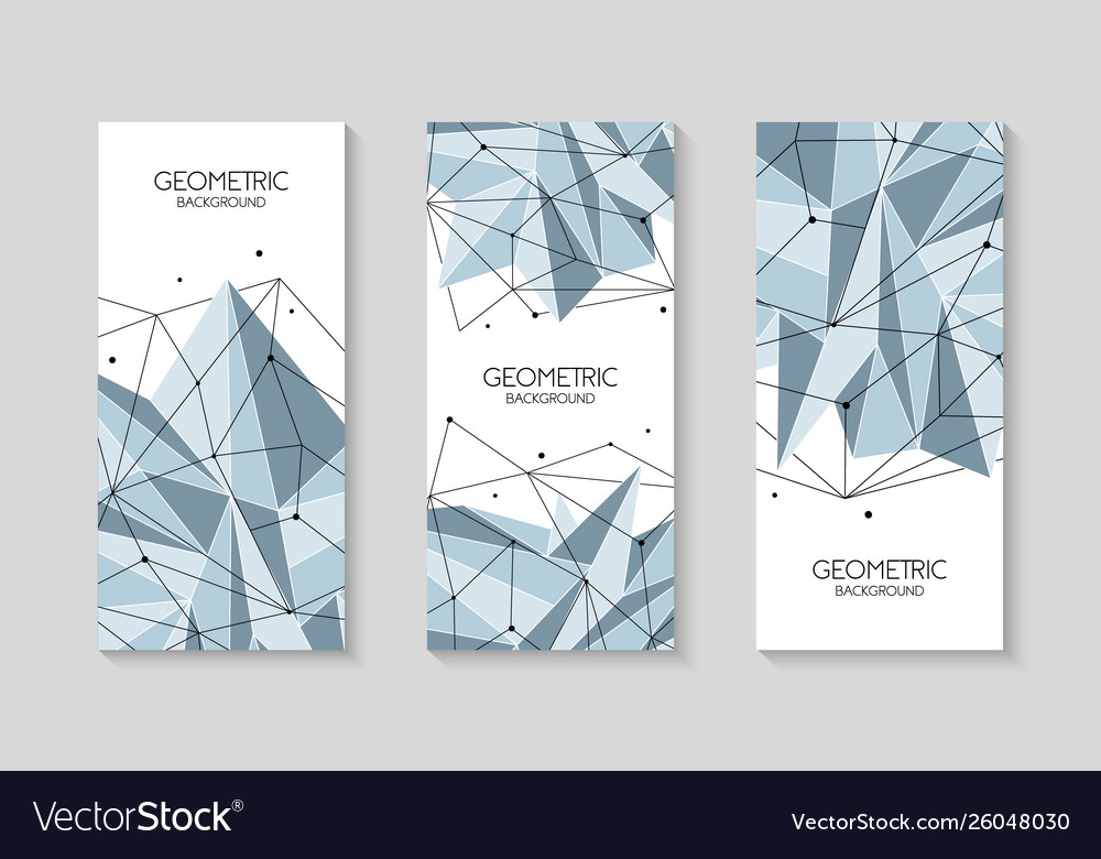 Abstract Polygonal Network Background