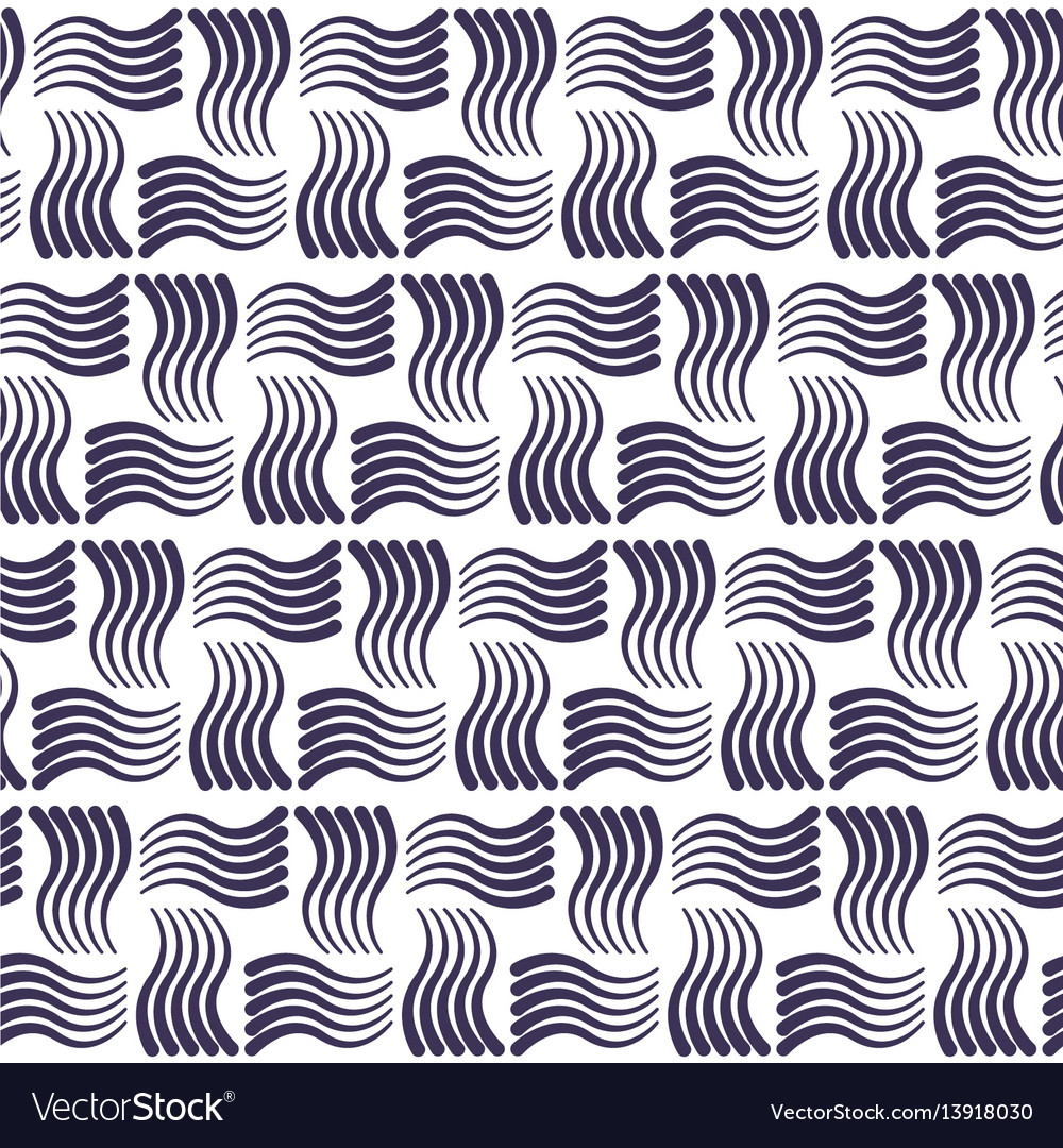 Black seamless wavy line pattern