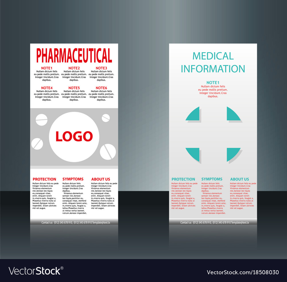 Collection of 2 abstract medical business cards