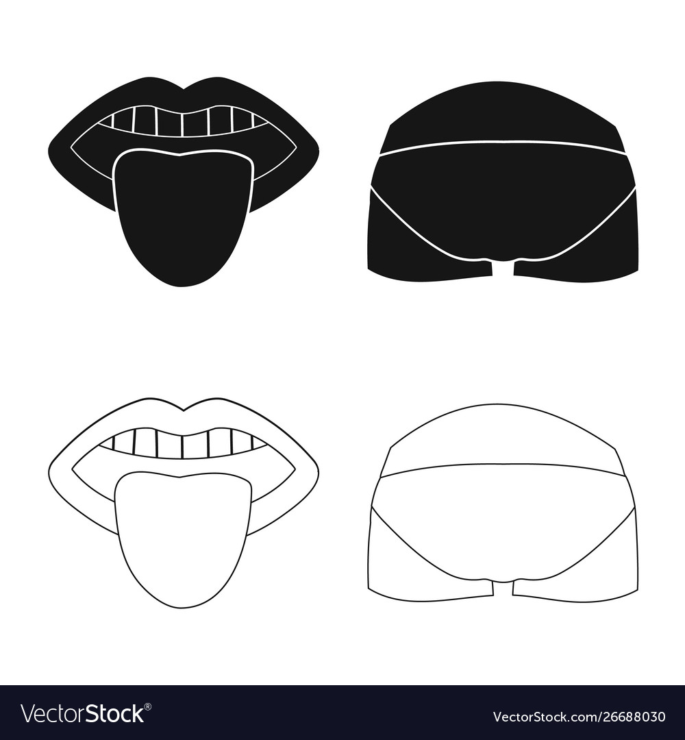 Design body and part icon set