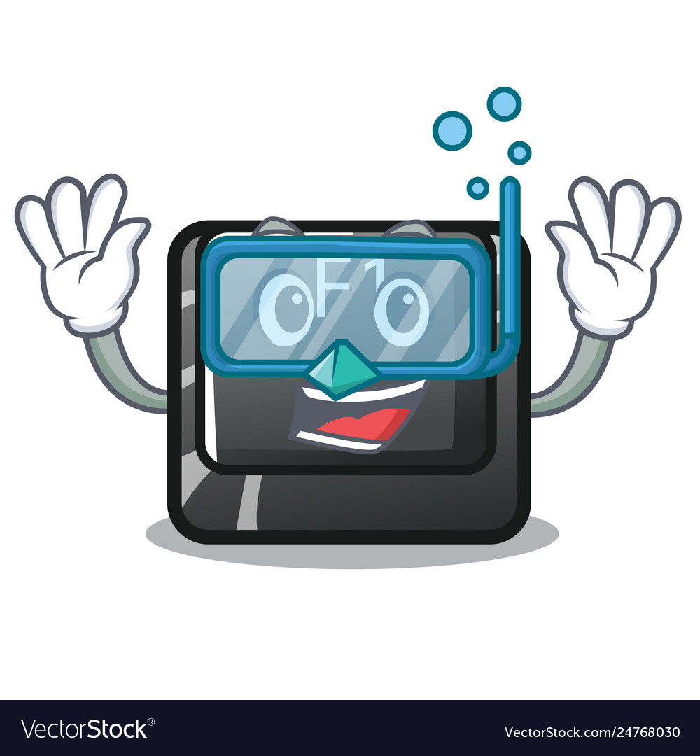 Diving button f1 in shape character