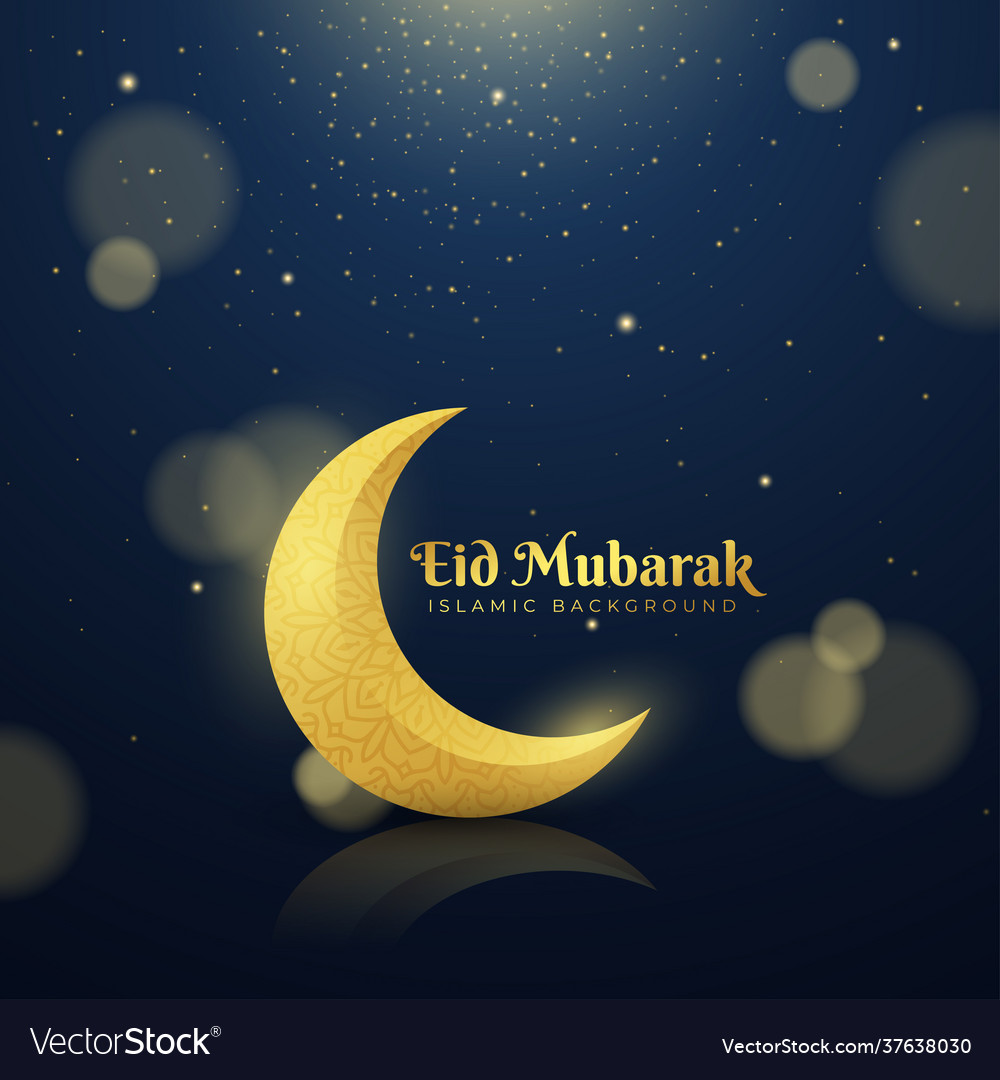 Eid mubarak Design Grußkarte Hintergrund