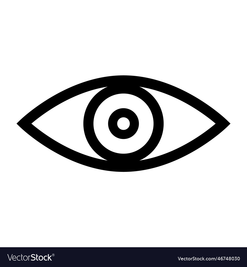 Eye icon Royalty Free Vector Image - VectorStock