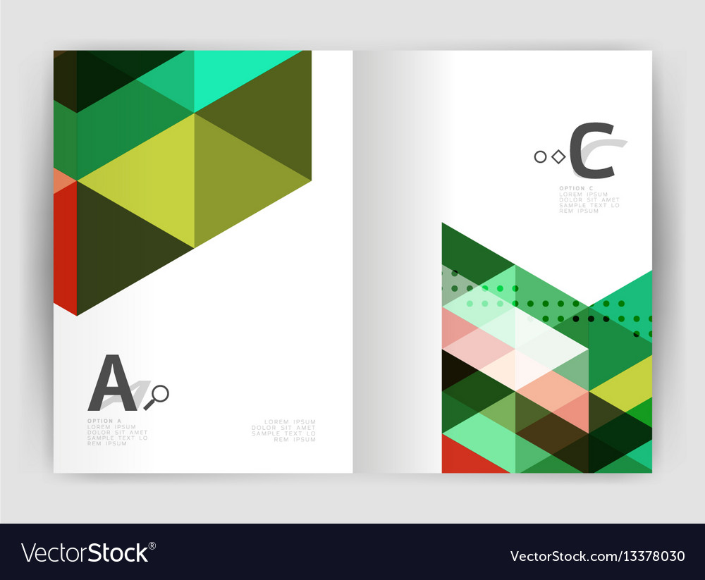 Geometric Triangle Print Template
