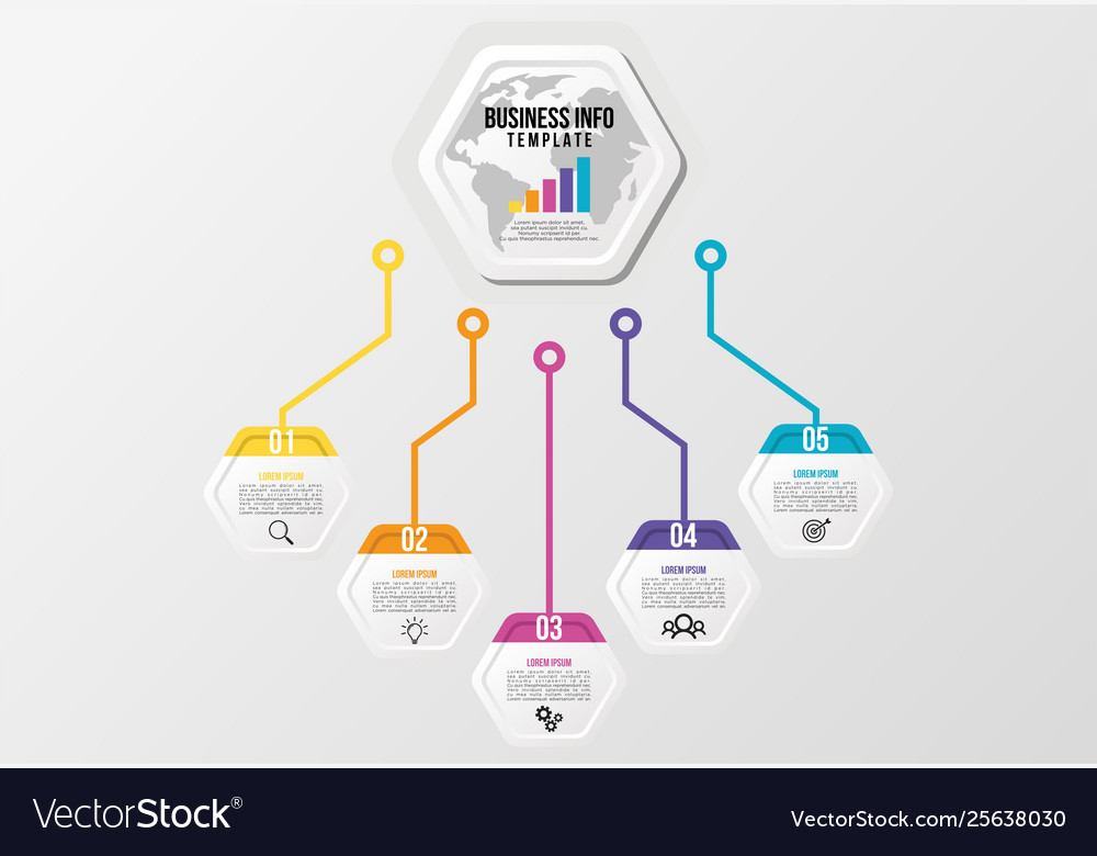 Infographic design template with options steps