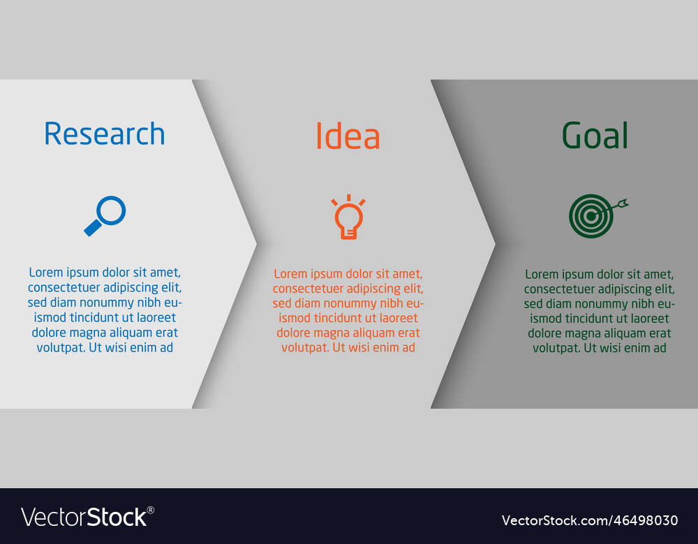 Infographic option number template design