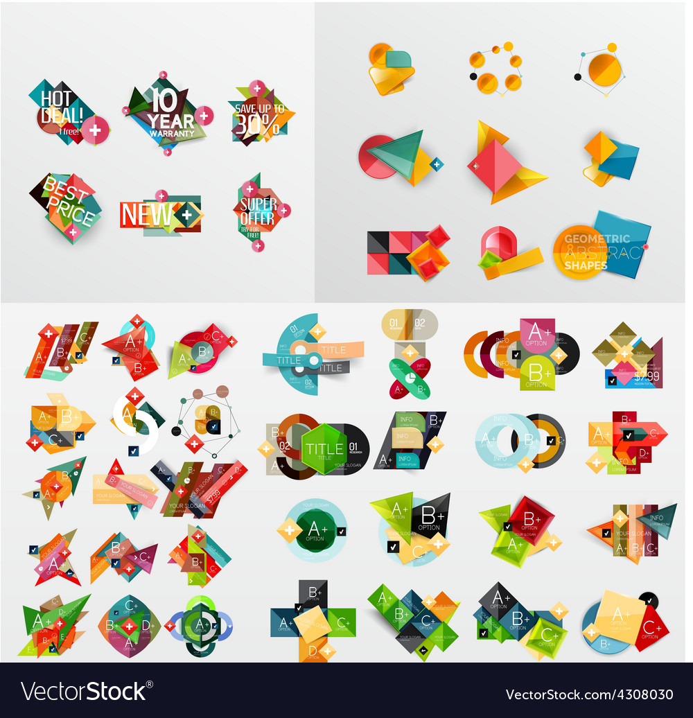mega-collection-of-paper-graphic-banners-labels-vector-4308030 Ideas For Vector Art Mega Collection Free Download @koolgadgetz.com.info